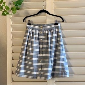 Madewell high waisted Button Down Skirt